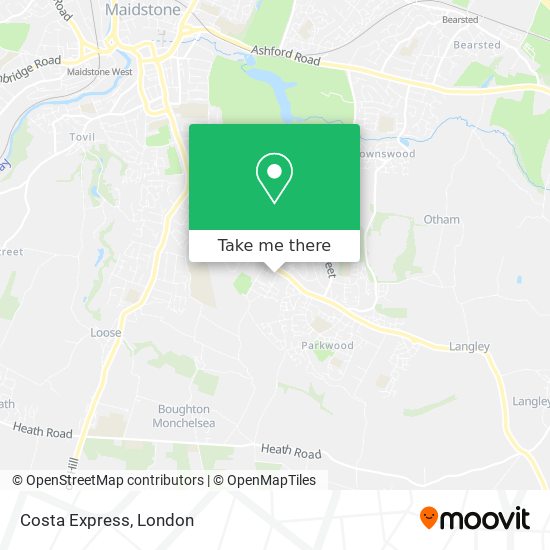 Costa Express map