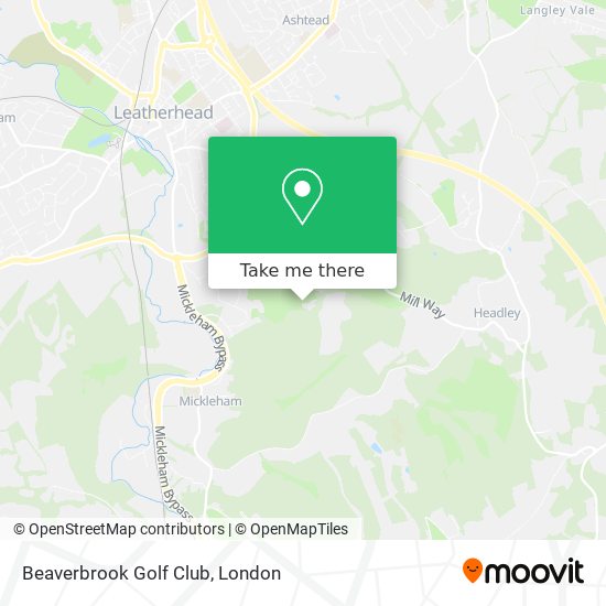 Beaverbrook Golf Club map