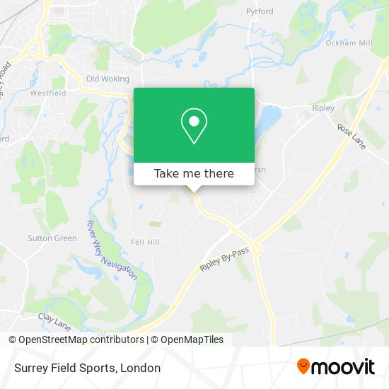 Surrey Field Sports map