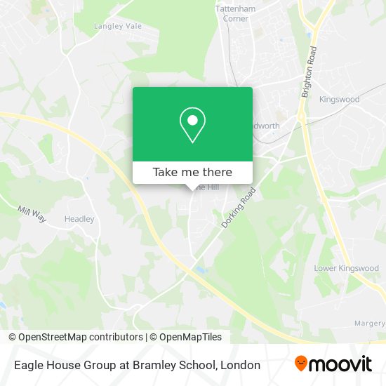Eagle House Group at Bramley School map