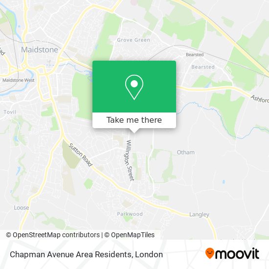 Chapman Avenue Area Residents map