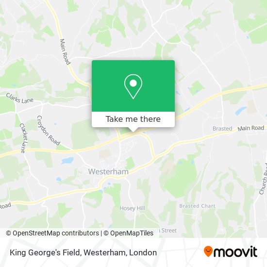King George's Field, Westerham map