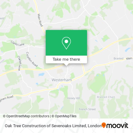 Oak Tree Construction of Sevenoaks Limited map