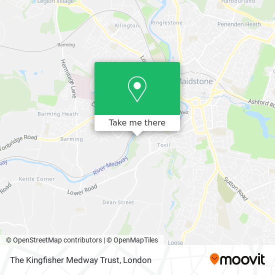 The Kingfisher Medway Trust map