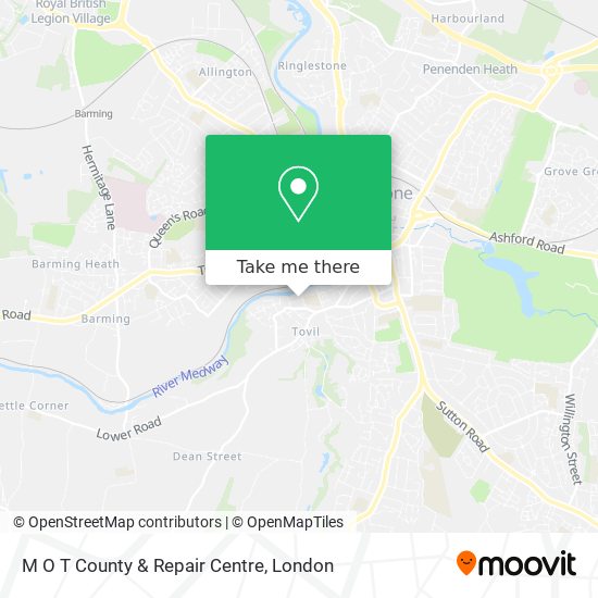 M O T County & Repair Centre map