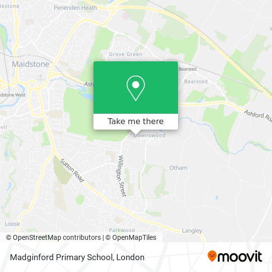 Madginford Primary School map