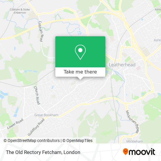 The Old Rectory Fetcham map