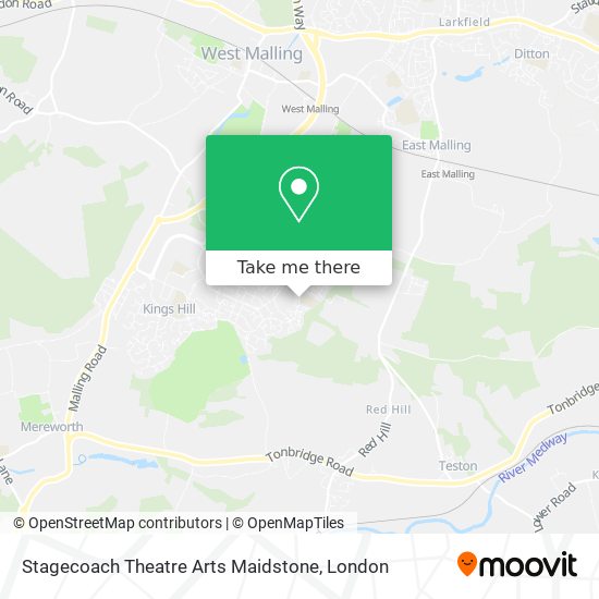 Stagecoach Theatre Arts Maidstone map
