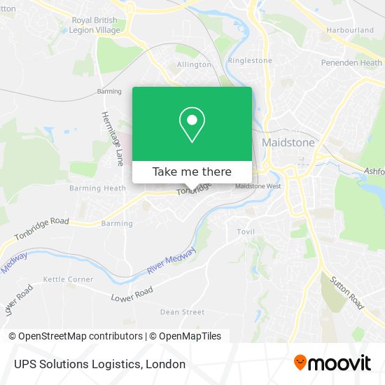 UPS Solutions Logistics map