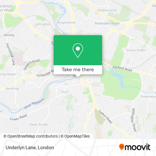 Underlyn Lane map