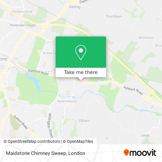 Maidstone Chimney Sweep map