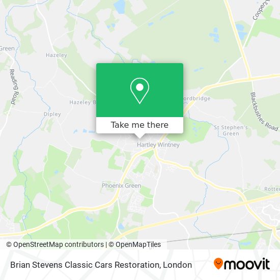 Brian Stevens Classic Cars Restoration map