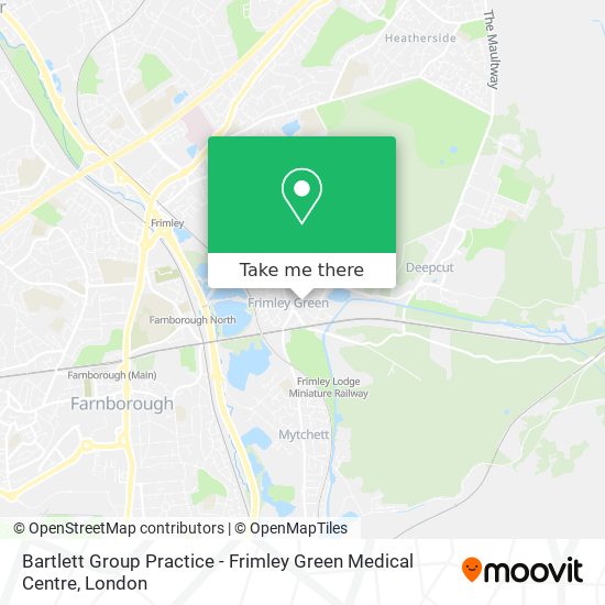 Bartlett Group Practice - Frimley Green Medical Centre map