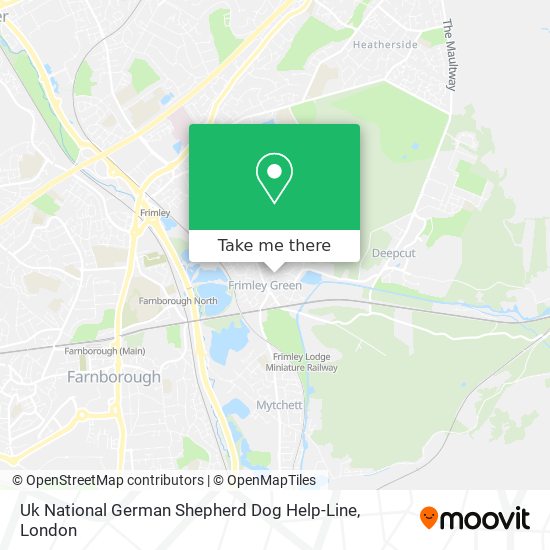 Uk National German Shepherd Dog Help-Line map