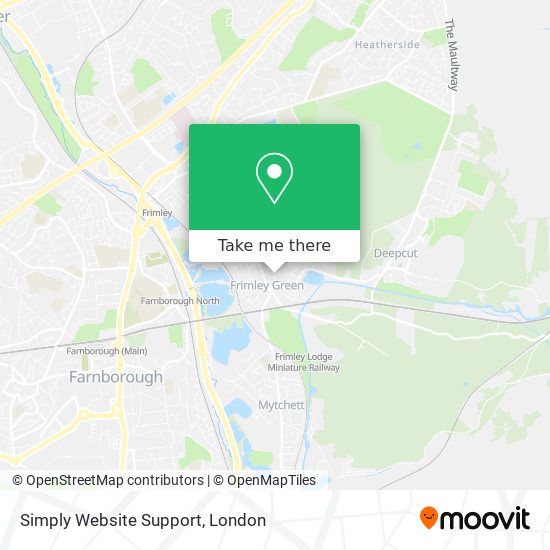 Simply Website Support map