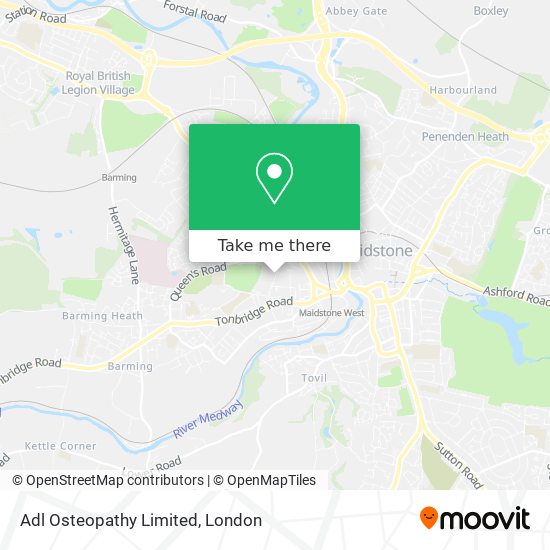 Adl Osteopathy Limited map