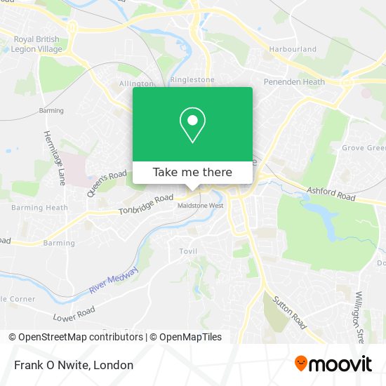 Frank O Nwite map