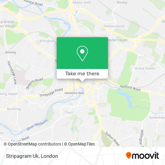 Stripagram Uk map