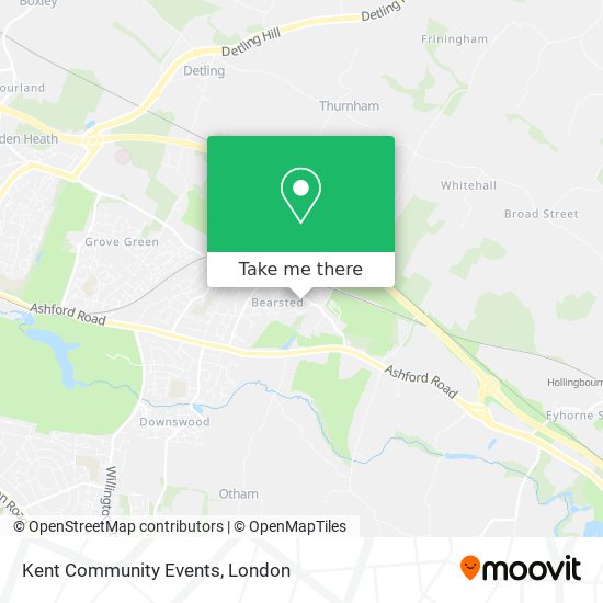 Kent Community Events map