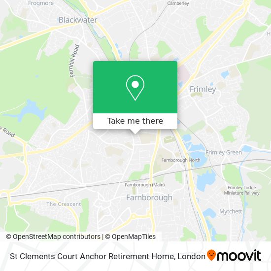 St Clements Court Anchor Retirement Home map