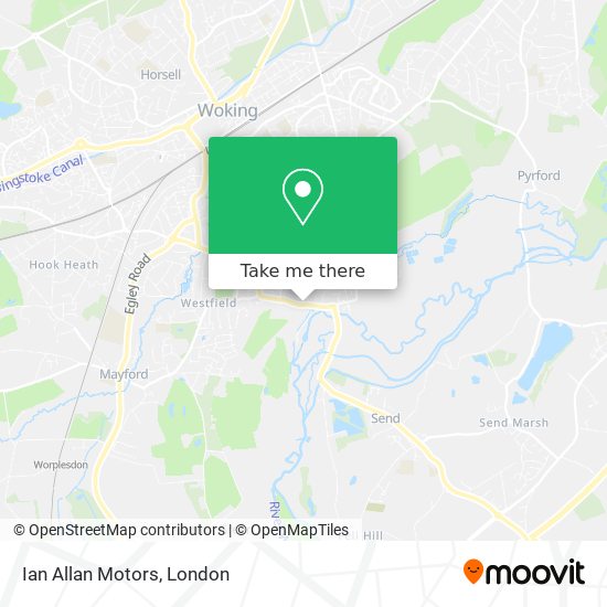 Ian Allan Motors map
