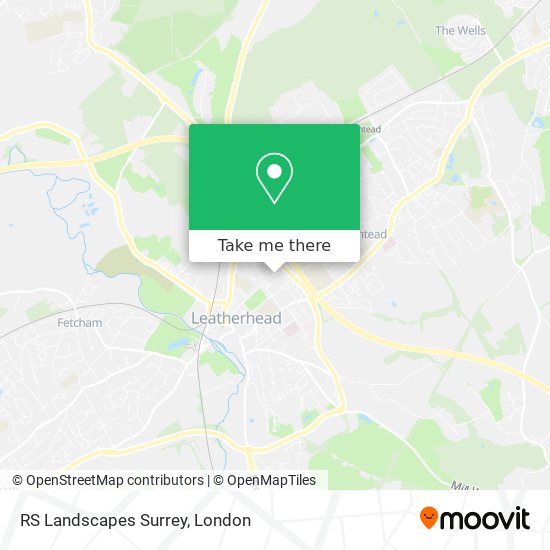 RS Landscapes Surrey map