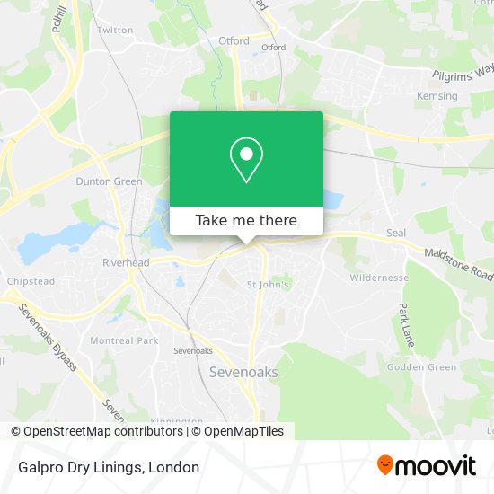 Galpro Dry Linings map