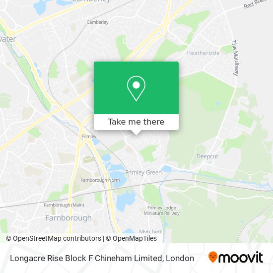 Longacre Rise Block F Chineham Limited map