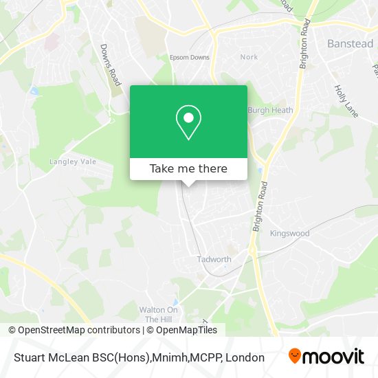Stuart McLean BSC(Hons),Mnimh,MCPP map