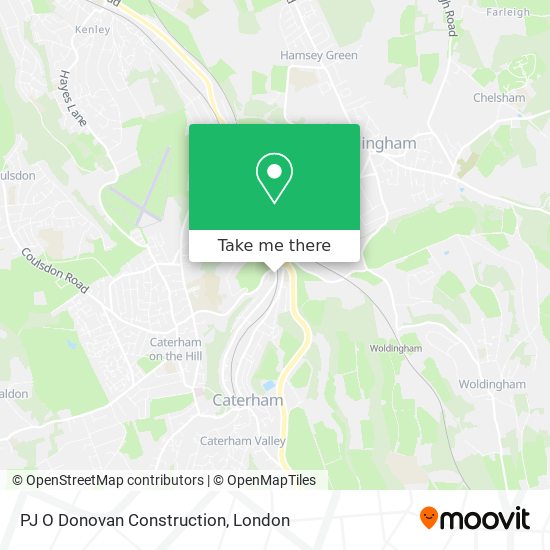 PJ O Donovan Construction map