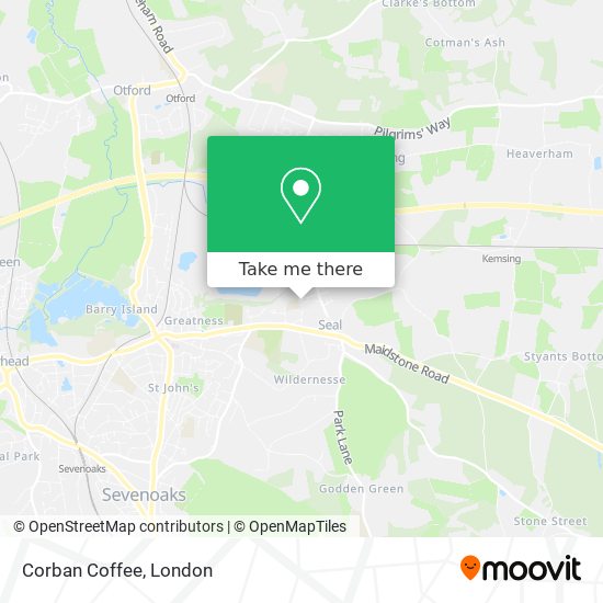 Corban Coffee map