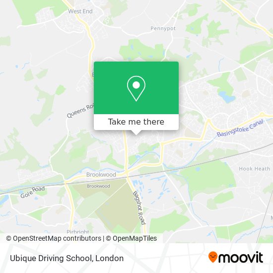 Ubique Driving School map
