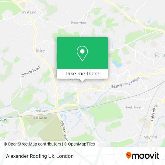 Alexander Roofing Uk map