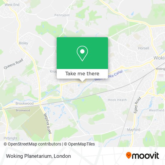 Woking Planetarium map