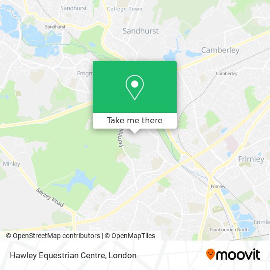 Hawley Equestrian Centre map
