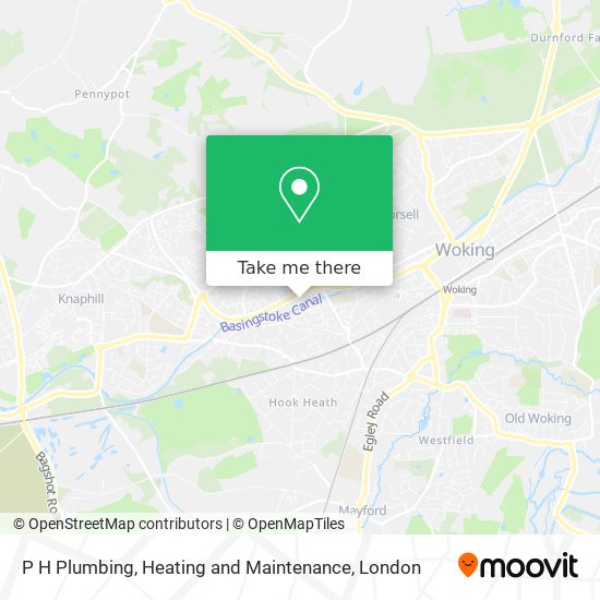 P H Plumbing, Heating and Maintenance map