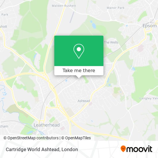 Cartridge World Ashtead map
