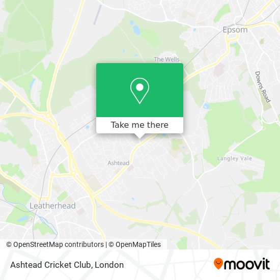 Ashtead Cricket Club map