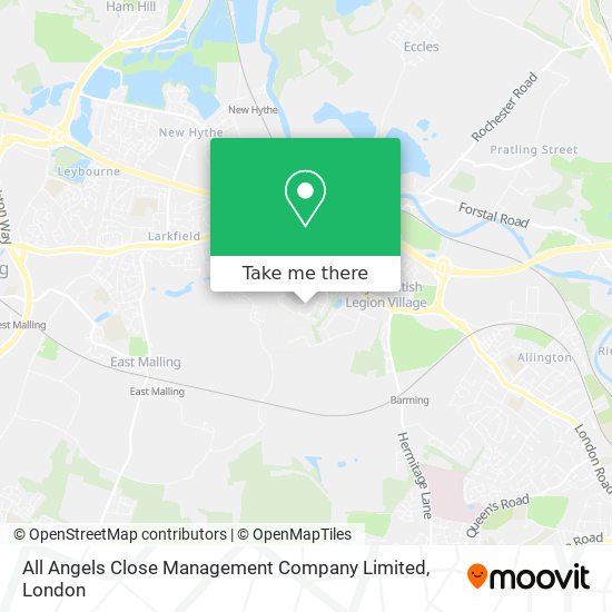 All Angels Close Management Company Limited map