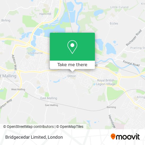 Bridgecedar Limited map