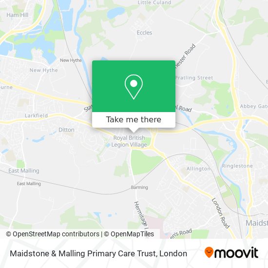 Maidstone & Malling Primary Care Trust map