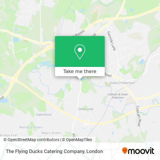 The Flying Ducks Catering Company map