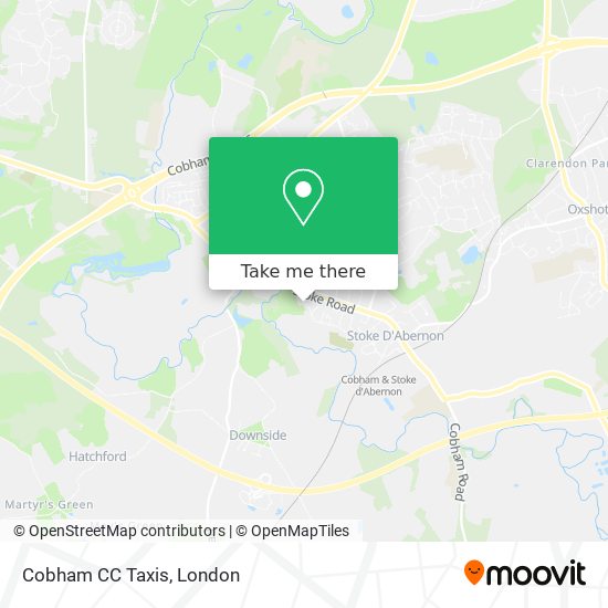 Cobham CC Taxis map