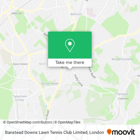 Banstead Downs Lawn Tennis Club Limited map