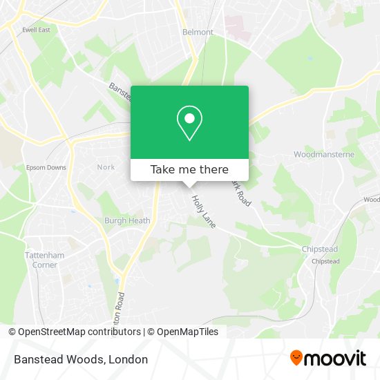 Banstead Woods map