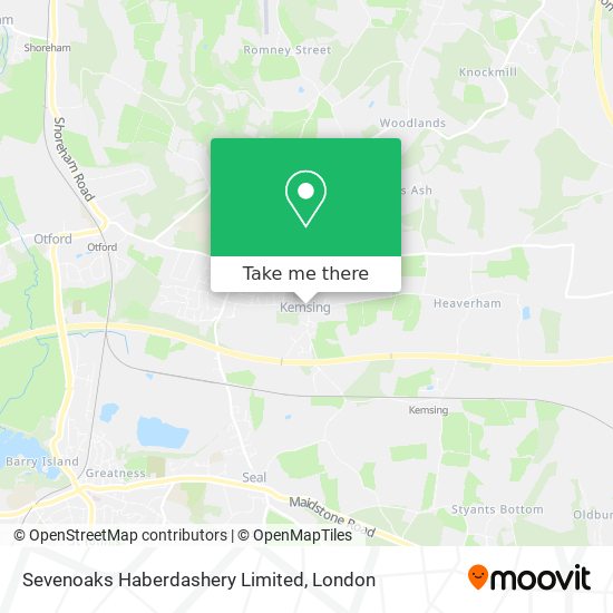 Sevenoaks Haberdashery Limited map