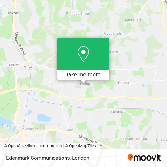 Edenmark Communications map