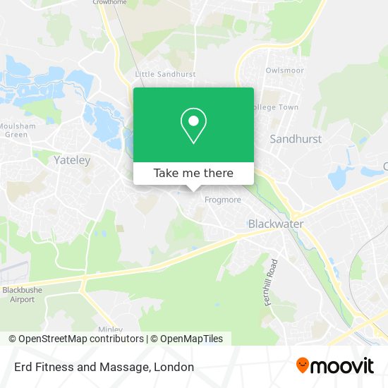 Erd Fitness and Massage map