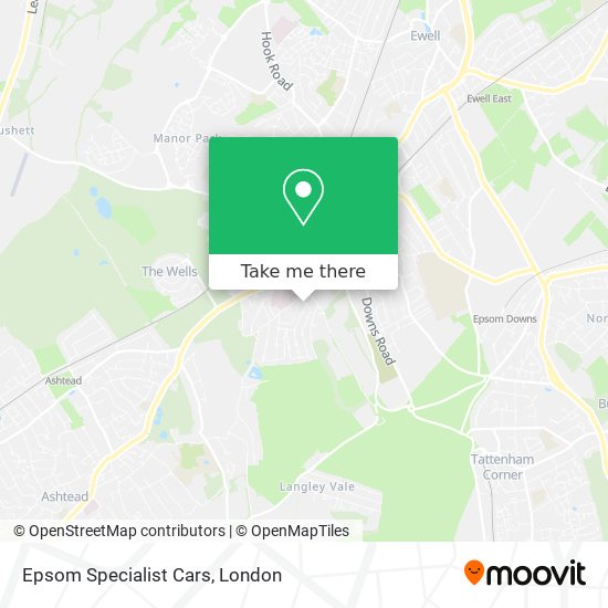 Epsom Specialist Cars map