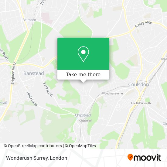 Wonderush Surrey map